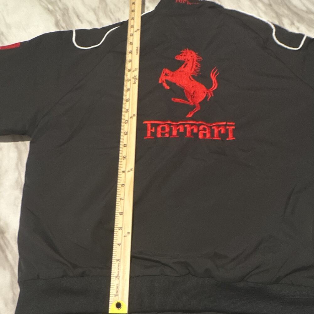 Mens Ferrari Racing Jacket With Embroidered Logos Size Large - Picture 13 of 14